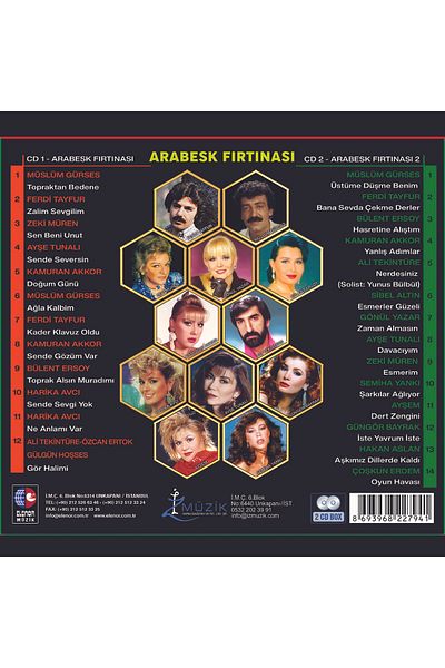 Gereksiz Şeyler Various Artists Arabesque Storm 1-2 Box Cd