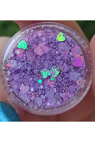 hbtasarim Glitter Jel Far Simli Kalpli Jel Far
