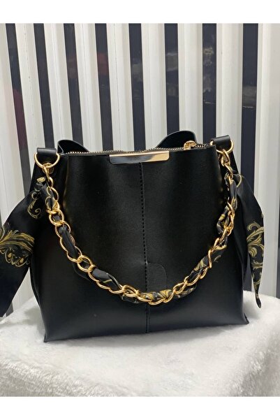 Bajar collection Eșarfă și accesorii cu lanț pentru femei Geantă de mână și g...