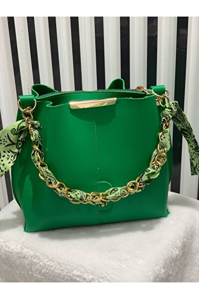 Bajar collection Eșarfă și accesorii cu lanț pentru femei Geantă de mână și g...