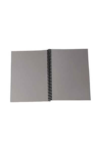 KESKİN COLOR 16x22 سم غير مبطن 60 ورقة غطاء بلاستيكي سلكي دفتر خفيف الوزن ورق بلون كريمي