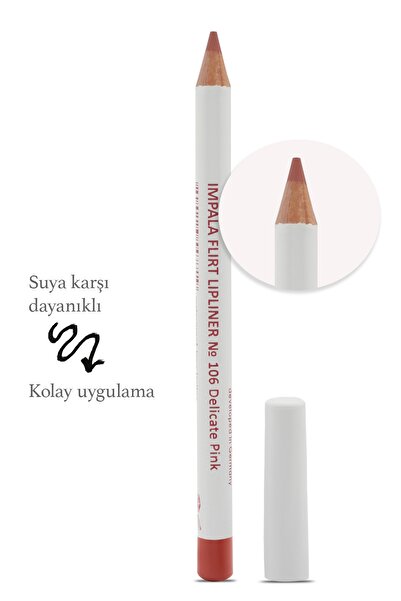 IMPALA Dudak Kalemi - Flirt Pencil Lipliner No: 106(PEMBE KAHVE)