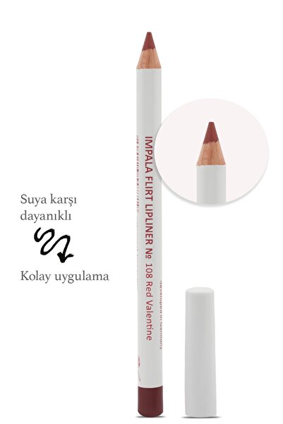 IMPALA Dudak Kalemi - Flirt Pencil Lipliner No:108(SEVGİLİLER GÜNÜ KIRMIZISI)