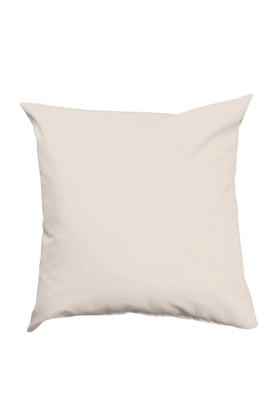 Elyaf Sepeti Waterproof Cushion Pouf Cushion Floor Cushion Chair Cushion -50x50 Beige