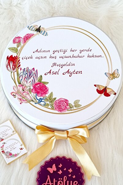 50 Adet Isimli Bebek Çikolatası Hediyelik Yenidoğan Mevlüt Doğum Çikolatası