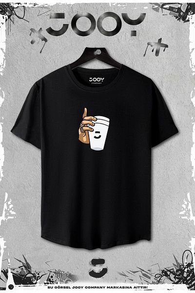 Jooy Company Σετ 2 Glass Design Slim Fit Μαύρο Tshirt - Γκρι σορτς