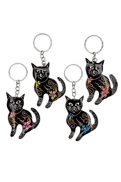 Dünyadan Hediyeler Coconut Cat Keychain Quadruple Gift Pack