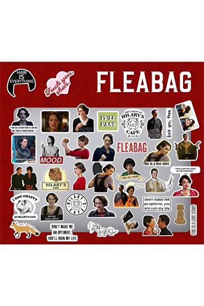 BENİMSER REKLAM Fleabag Laptop Notebook Telefon Kılıfı Sticker Paketi