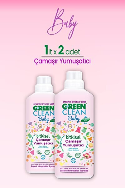 Green Clean U Baby Çamaşır Yumuşatıcı 1 L X 2 Adet