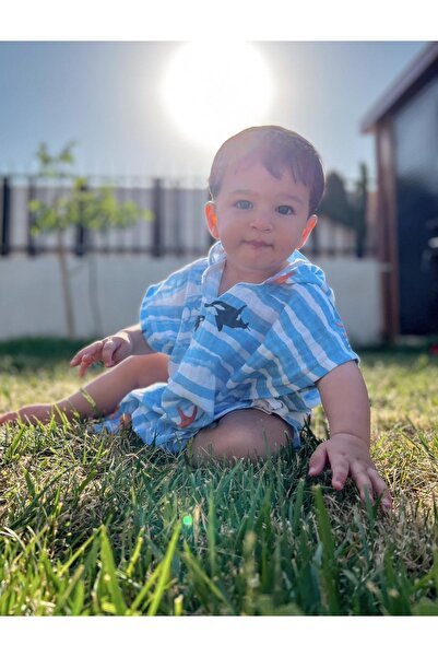 Tarkito Organic معطف بغطاء للرأس من موسلين المحيط للأعمار من 1 إلى 5 سنوات