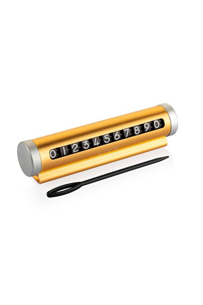 LivX Alüminyum Kasa Çevirmeli Araç Içi Park Telefon Numaratörü Park Numarası ...