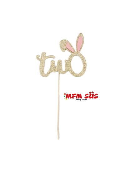 MFM زخرفة كعكة مسواك إيفا مع أرنب للحفلات