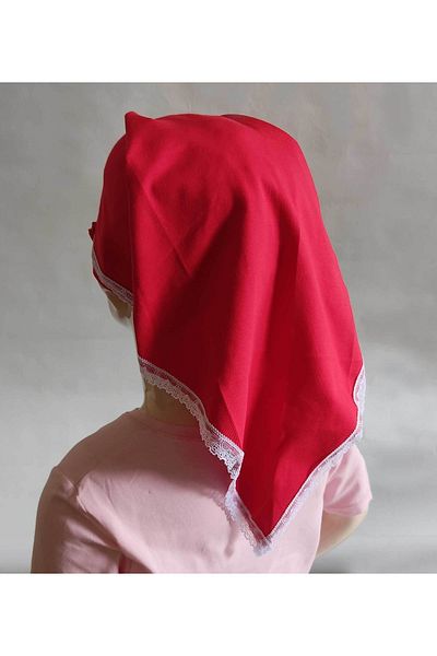 Estela Practical Bonnet Bonnet Models Bonnet Ready Turban Ready Bonnet Red