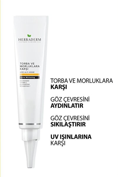 Herbaderm Torba Ve Morluklara Karşı Göz Altı Kremi + Superserum Aha Peeling 30 Ml Glikolik %8