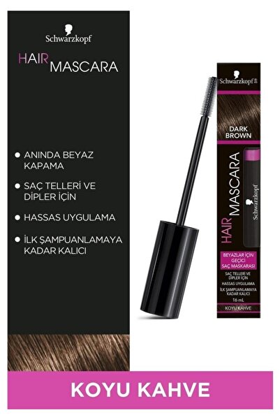 PARİS Schwarzkopf Saç Maskarası Koyu Kahverengi 16 ml
