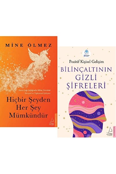 Destek Yayınları Hiçbir Şeyden Her Şey Mümkündür + Bilinçaltının Gizli Şifreleri / 2 Kitap Set Mine Ölmez