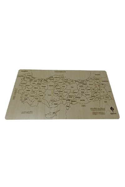 Ağaçistan Wooden Türkiye Map Puzzle Educational Wood