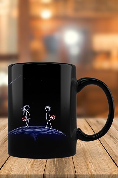 bymat كوب زجاجي بتصميم عاشق