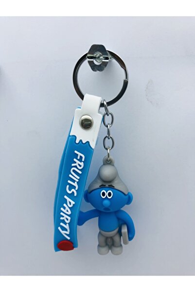 Shem Şirinler (bilgili Şirin) 3d Anahtarlık Oyuncak Ve Çanta Aksesuarı