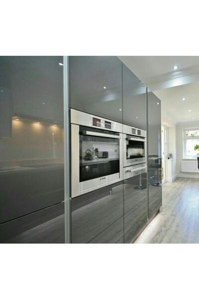 carbon Parlak Antrasit Gri Kaplama Folyosu