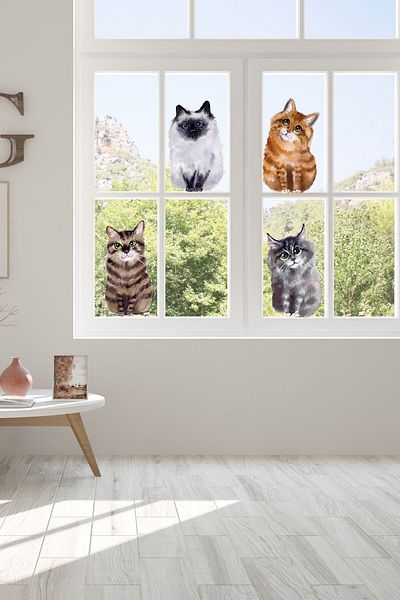 Sim Tasarım Baby And Kid Cat Theme Room Decorative Wall Sticker