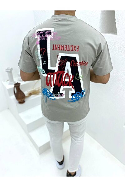 STOCX Oversize Back Printed T-Shirt
