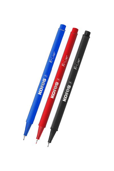 kores 0.4 Mm 3 Color Fineliner Pen Writing And Drawing Pen