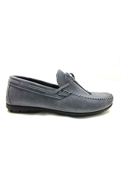 Çarıkçım Genuine Leather Casual Men's Shoes Smoke-nubuck 114 1114