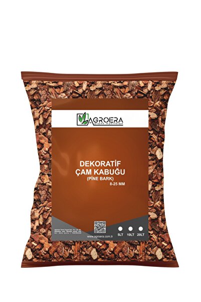 AGROERA Plant Nutrition Çam Kabuğu Doğal Ağaç Kabuğu 8-25 Mm Dekoratif Çam Ağ...