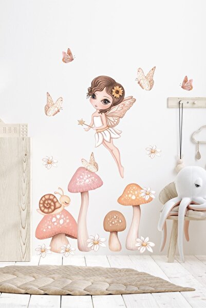 Sim Tasarım مجموعة ملصقات حائط لغرفة الأطفال سباركلي ناتشر فيري