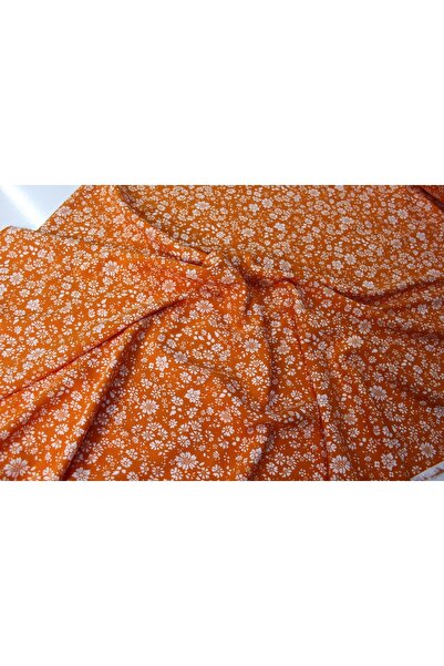 Bayar Kumaş Çiçek Desenli Pamuklu Viskon 3 Metre - Elbiselik,şalvarlık,eteklik Viskon (en 150cm*300)