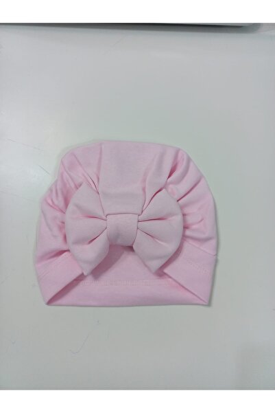 Caramell Pembe Fiyonklu Bere (bebek Şapka) (9-12 Ay)