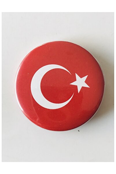 Minikbilgin Yayınları Türk Bayraklı Rozet 44mm (5 Adet)