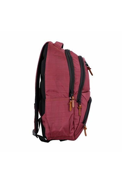 Bagacar 8007 Бордовий унісекс шкільний та повсякденний рюкзак