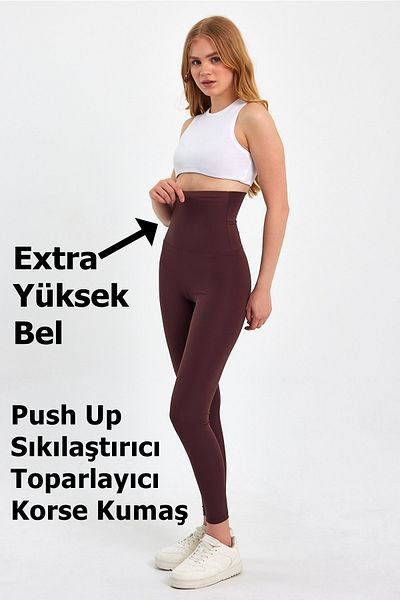 canstreetwear Γυναικείο κολάν κορσέ με εξαιρετικά ψηλόμεσο αδυνάτισμα που συσφίγγει την κοιλιά