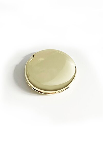 Kayıp Yüzük Yuvarlak Altın Rengi Makyaj El Aynası