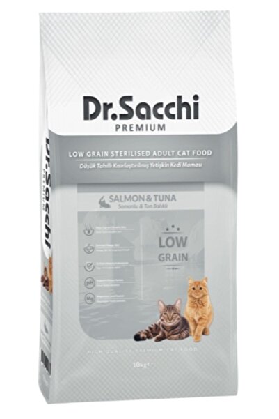 Dr. Sacchi Dr Sacchi Premium Düşük Tahıllı Kısır Kedi Maması 10 Kg
