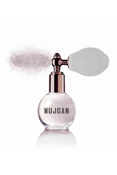 MUJGAN Parfüm Şekilli Sprey Simli Pudra Gri