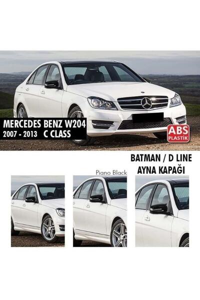 NamTuning Mercedes W204 Batman Yarasa Ayna Kapağı Piano Black / 2007-2014