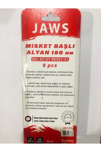Eltos Jaws Misket Head Allen 180 Mm 9 Pieces