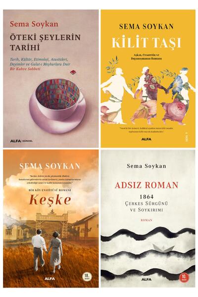 Alfa Yayınları Sema Soykan 4 Kitap Set / Öteki Şeylerin Tarihi + Kilit Taşı +...