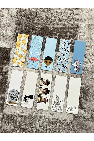 Paytak Moda Movie Series Character Animal Design Mixed 10 Pieces Bookmark Set Pytkayrac94