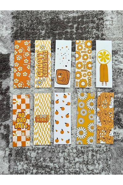 Paytak Moda Wrapped Design Colorful Mixed 10 Pieces Bookmarks Set Pytkayrac109