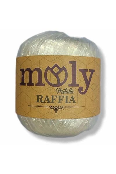 Moly Μεταλλική Raffia (50 γραμμάρια) Διάφανη