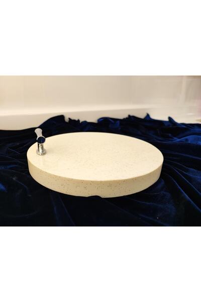 yücekaya mermerit Beyaz Gri Simli Sunumluk