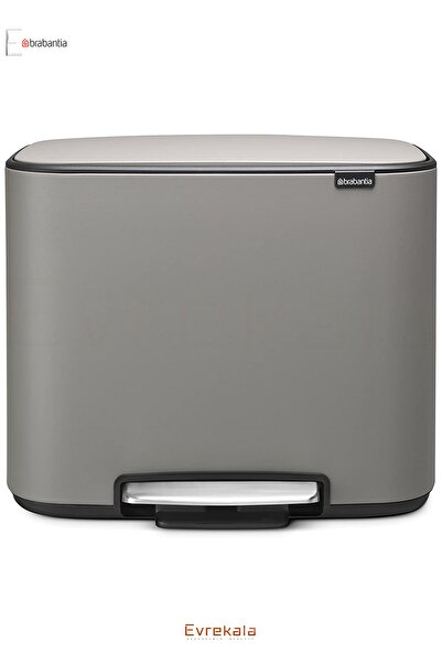 Brabantia Evrekala Shop Çöp Kutusu 36 Lt Mineral Gri New Series Bin Trash Can...