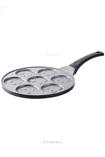Tantitoni Evrekala Shop Granite Cast Pancake Pan 28 Cm 7 Compartments