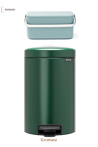 Brabantia Çöp Kutusu Evrekala Shop Mutfak Çöp Sepeti Seti 3 Lt Ve Tezgah Üstü...