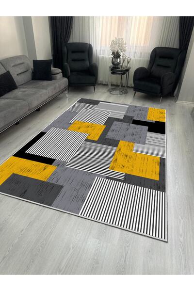 stylehome Özel Tasarım Dijital Baskılı Kaymaz Taban Yıkanabilir Salon Halısı ...