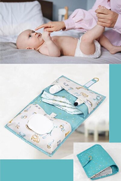 Flosoft Onikiden Bebek Alt Bakım Çantası, Baby Alt Açma Değiştirme Katlanır Organizer